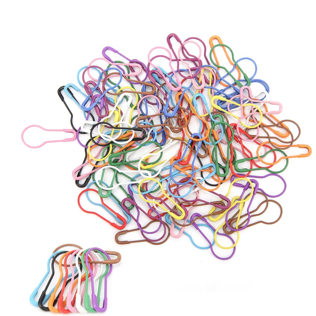 Safety Pins Household for Crafting Sewing Garment Fastening Finishing Quilts Jewelry Making100pcs Color Calabash Shape