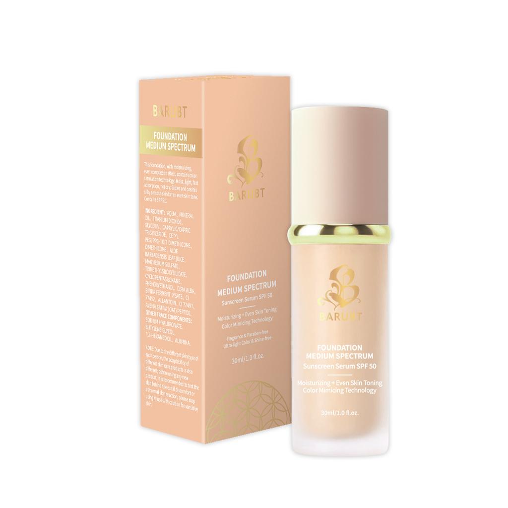 Mid-spectrum Temperature Change Foundation Face Lasting Concealer Natural Light SP50 + Sunscreen Value