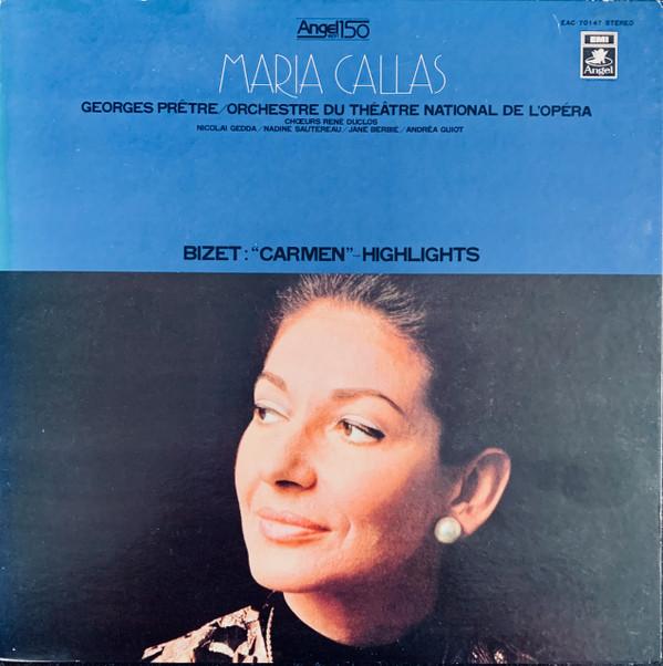 

LP Record MARIA CALLAS, GEORGES PRAETL, PARIS - Carmen Highlights EAC70147 ANGEL - Japan Classical