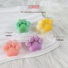 Cat Paw Pre-treatment Manicure Brush with Rear Edge Ring & Fine Soft Bristles for Dust Cleaning