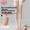 LangSha Knee-Length Socks for Women, Spring Summer Autumn Style, Cold-Proof Leg Protection, Sports Anti-Slip Slimming Half-Calf Over-Knee Long Socks