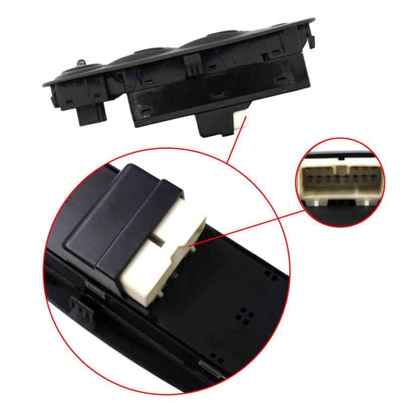 1Pcs Car Window Lift Switch For Hyundai Accent 2002-2006 93570-25300 14P 12V DC Black ABS High-quality Material Auto Parts