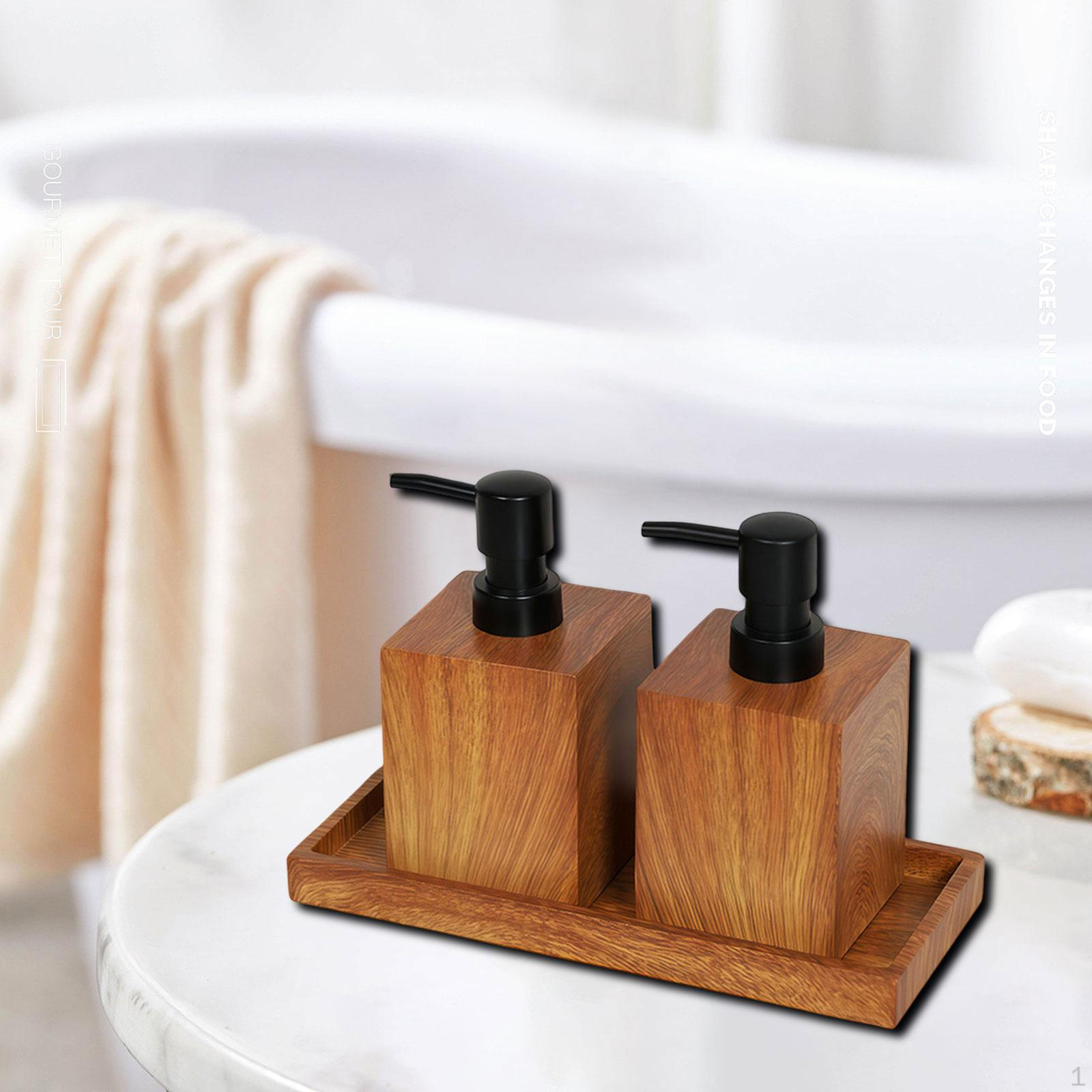 

Rectangle Soap Dispenser Storage Tray Vanity Decorative Multifunctional 9.8x3.9x0.8inch for