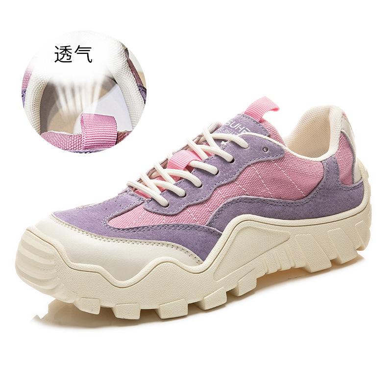 

Первый слой свиной кожи, женская обувь Forrest Gump, весна 2025, новая спортивная обувь, женская дышащая дорожная обувь, повседневная кожаная женская обувь, прилив 35