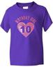 Birthday Girl Age 10 Ten Girls Kids T-Shirt In Glitter Birthday Gift Age 1-13