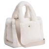 Coach Cargo 20 Calligraphy Logo Embroidered Wool Leather Tote Shopping Bag Crossbody Shoulder Handbag Small Women tote White CZ101-B4HA