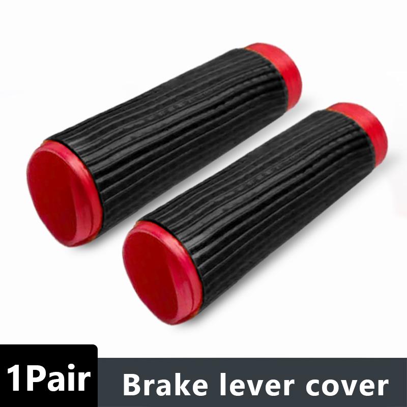 

SEAMETAL Motorcycle Silicone Handlebar Cover Universal Self Shrinking Non-Slip Anti Vibration Motorcycles Grip Covers Sleeve Protector Brake Lever Cover чёрный/красный