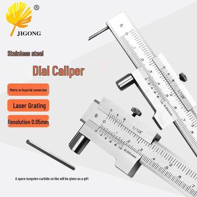 Stainless Steel Parallel Line Scriber Vernier Caliper 0-200mm