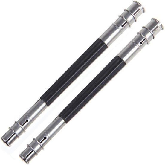 2 Pcs Useful Stainless Steel Dual Head Pencil Extender Holder Double-Headed Pencil Stationery Accessories for Stationery Desk Supplies,for School