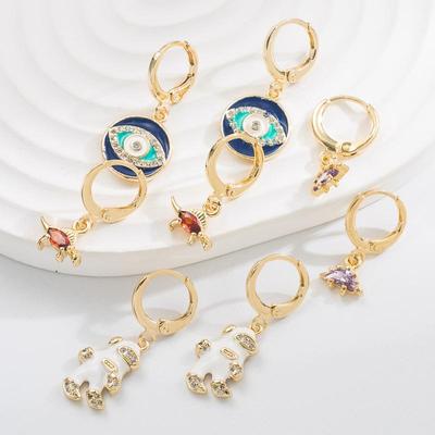 Creolen-Ohrringe für Damen, böhmische O-Form, kreative Reisperlen, übertriebene Accessoires, Ohrringe