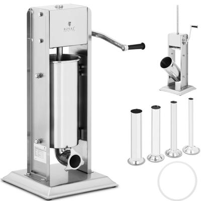 Vertical Manual Sausage Stuffer, 5 L, 4 Funnels