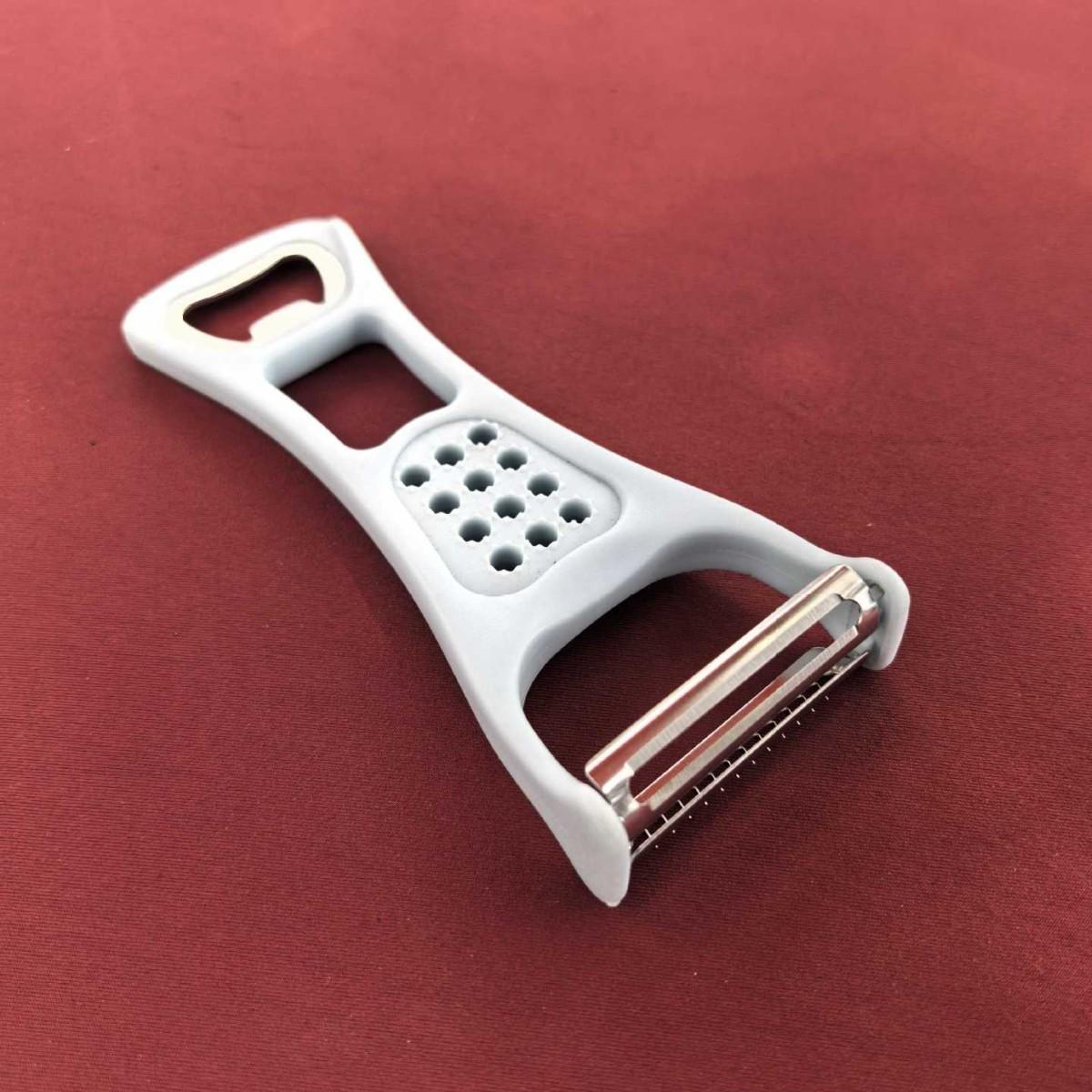 Multi-Functional Kitchen Tool: Peeler, Grater, Knife, Shredder & Bottle Opener