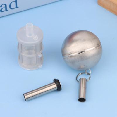 1 Set Fusto di Birra Galleggiante Tubo di Immersione Liquido Adatto per Ball Lock & Pin Lock Galleggiante Sferico in Acciaio Inossidabile e Tubo in Silicone