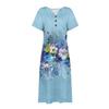Women's V-neck Short Sleeve Dress Polka Print Casual Dress With Pockets
