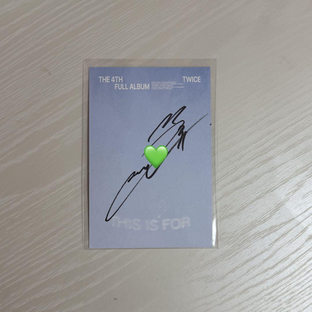 

[USED] TWICE THIS IS FOR US Edition Autographed by Jeongyeon