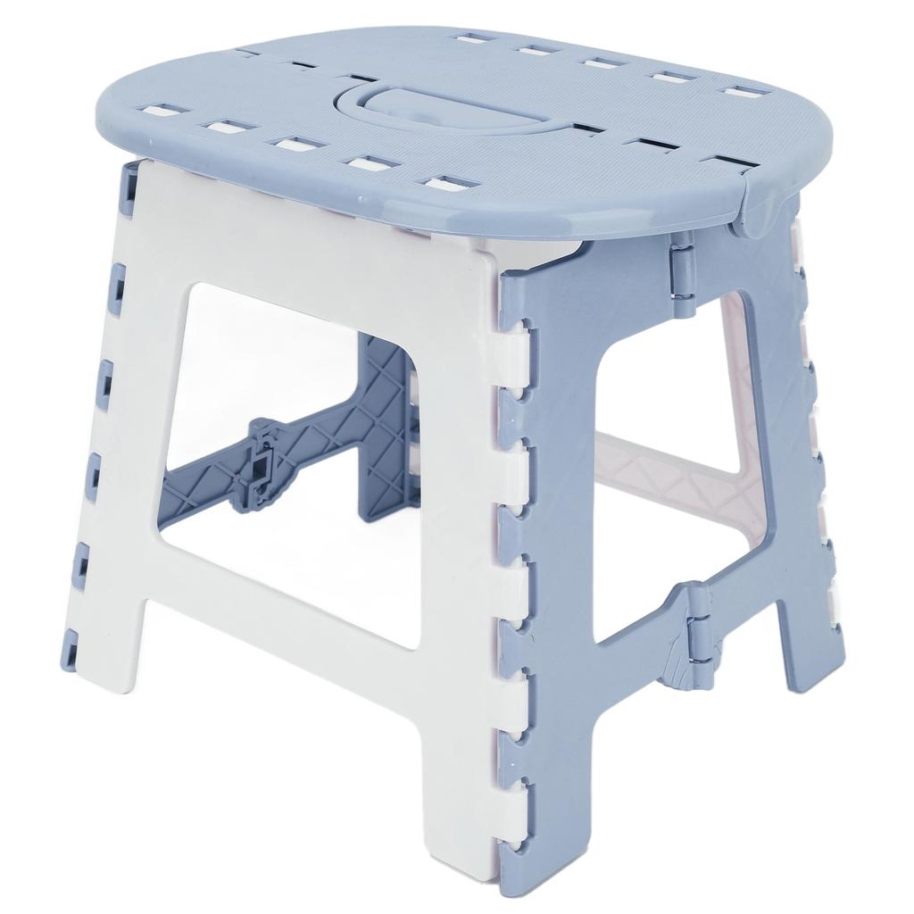 Faltbarer Tritthocker Haushalt Kunststoff Klein Faltbarer Tritthocker für Camping Angeln Outdoor Grau