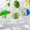 Hot-selling frog's hug green funny ring design cute green frog opening adjustable ring