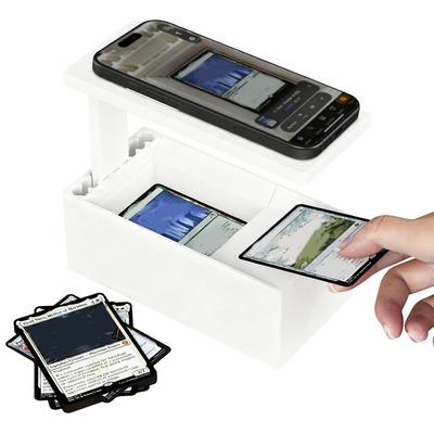 DIY Rychlý skener karet Skenovací stojánek 3D tisk Univerzální podavač TCG karet Nastavitelný skener sběratelských karet Karetní hra