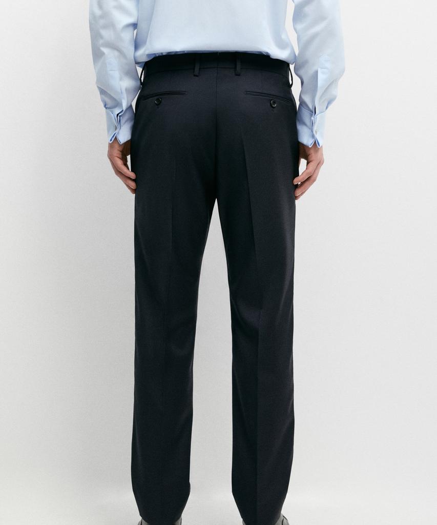 Masimodutti Striped Wool Blend Suit Pants