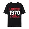 Vintage 1970 Retro Bitrthday Limited Edition Coupons Men Tshirt New Funny Oneck Tops Tees Cotton Tshirt Oversized T Shirt