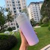 500ML Gradual Change Color Coffee Cup Large Capacity Hot Cold Water Bottle  Travel