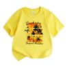 Kids Boys Girls 100% Cotton Crew Neck Short Sleeve T-Shirt, Summer Tropical Paradise Beach Vibes Palm Tree Sunset Casual Soft Breathable Tees for Dail
