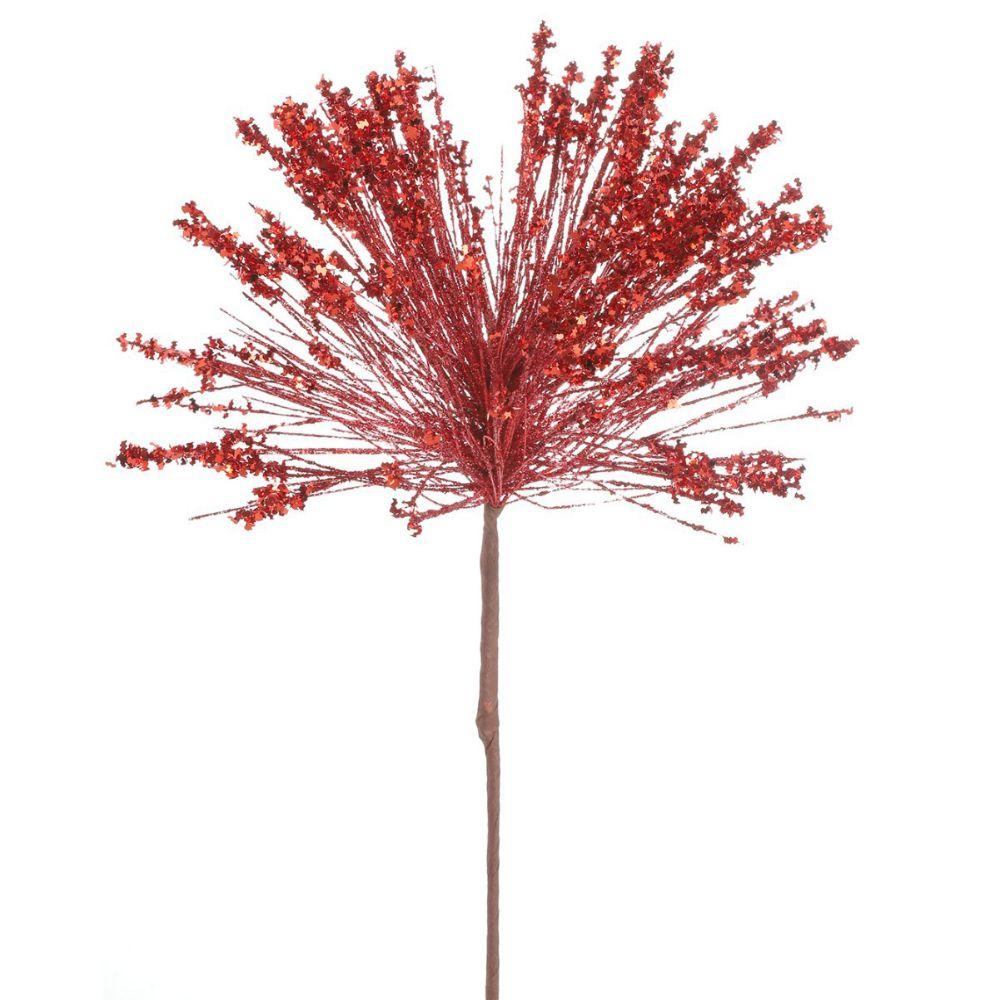 Glitter Finish Christmas Branch Plastic Material Christmas Branch Decoration Holiday