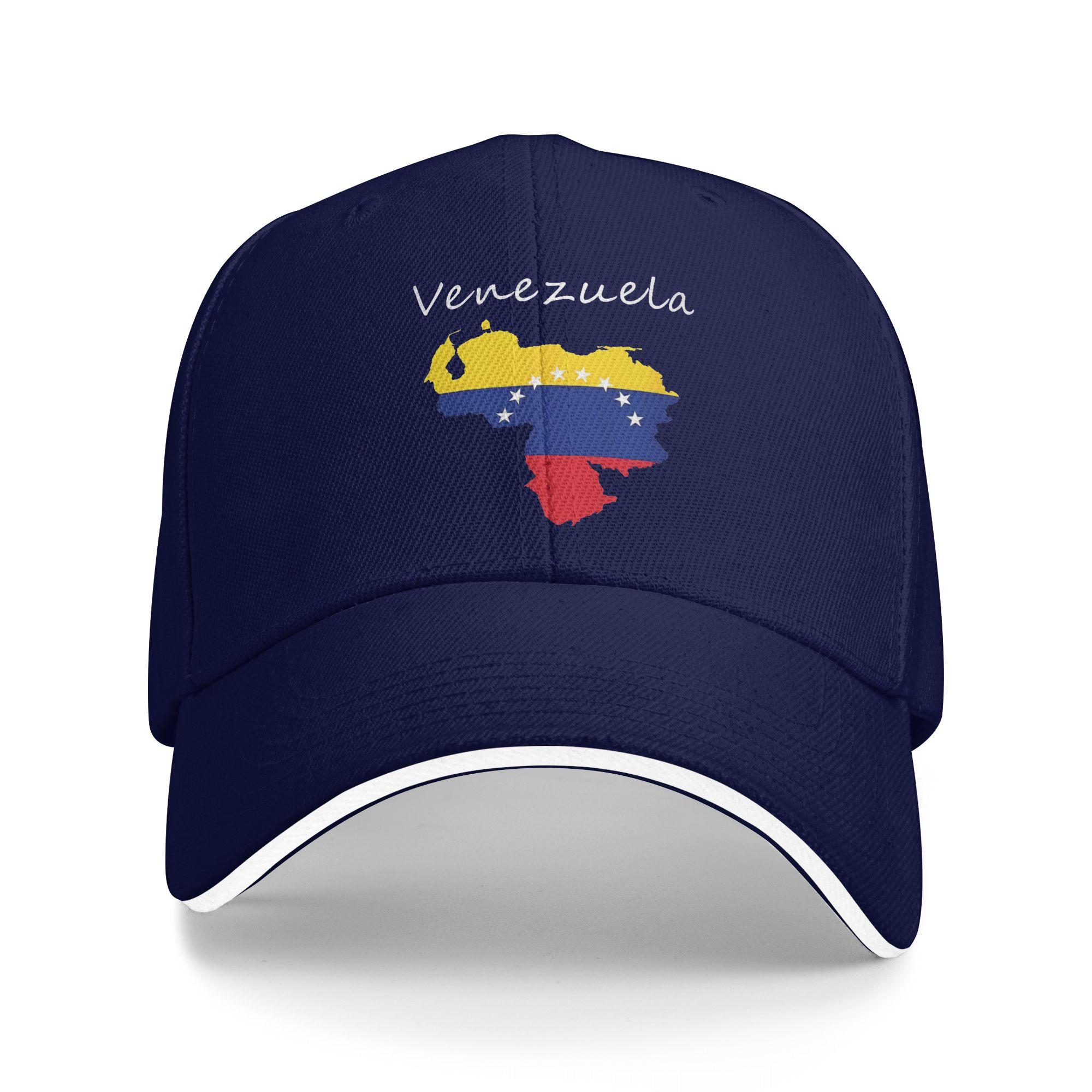 

Women Unisex Venezuela Venezuelan Flag Outdoor Hat Adjustable Cap Casual Baseball Cap Sunscreen Hats One Size