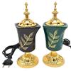YXY Plug-in Electric Incense Burner 110V/220V One Leaf Saudi Arabia Exquisite Incense Holder Middle East Sandalwood Censer