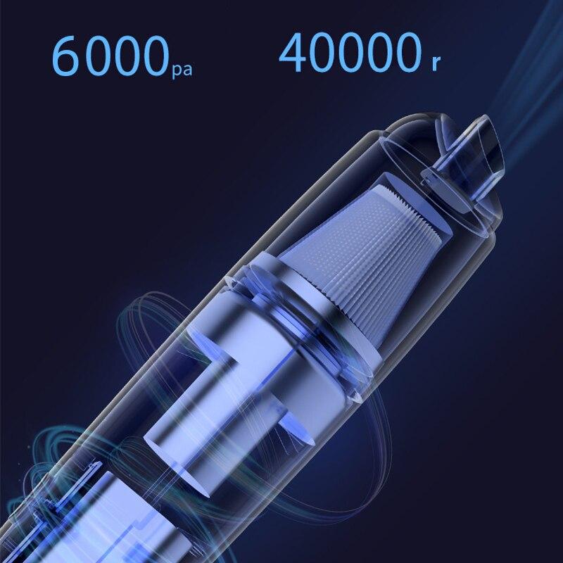Car Vacuum Cleaner Mini Car Cleaning Powerful Suction Handheld Vacuum Cleaner Rechargeable for Car and Home Auto Vacuum Cleaner
