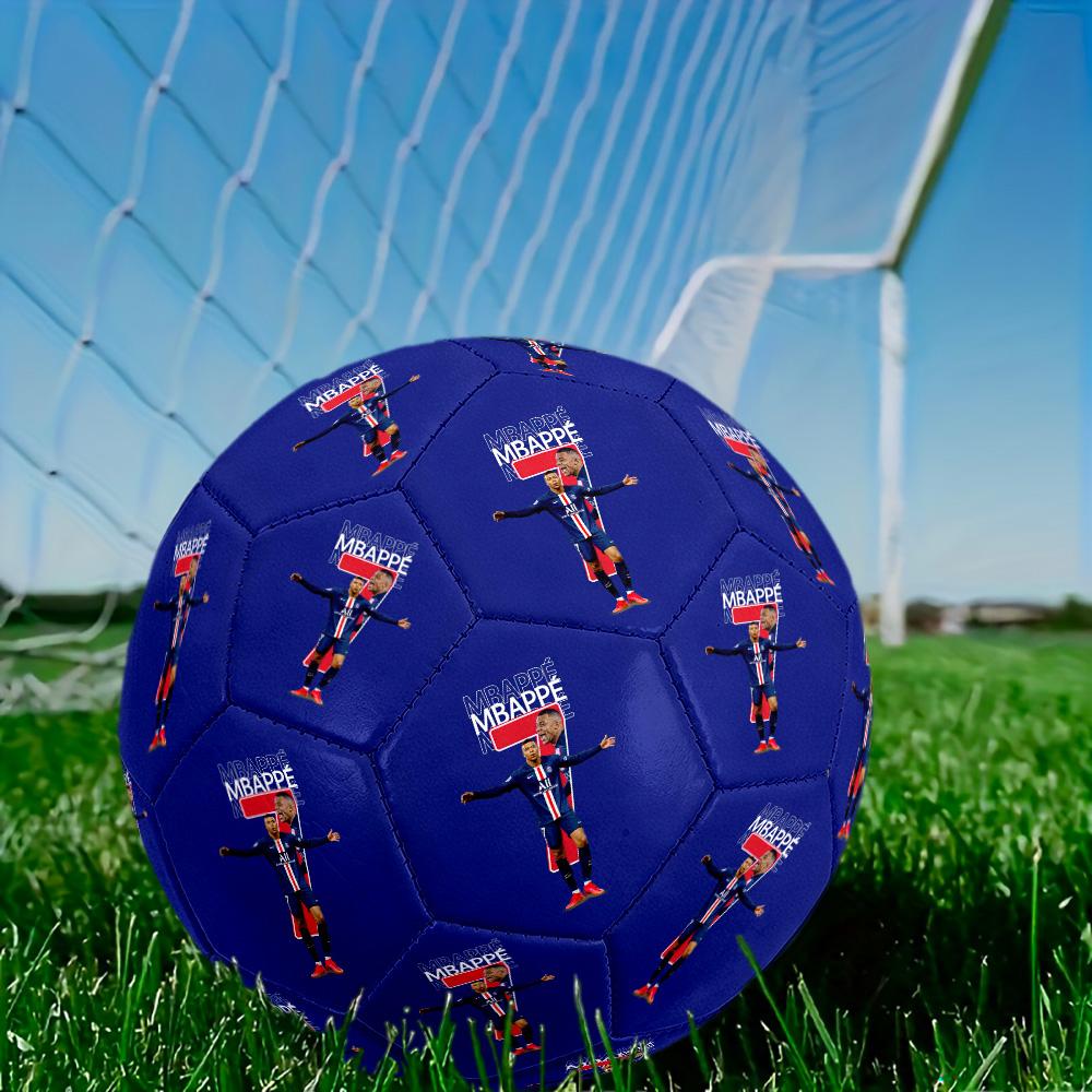 Mbappé Taglia 5 Macchina da Cucire Pallone da Calcio Universale Indoor/Outdoor Regali per Appassionati di Sport Regalo di Compleanno/Natale Festa di Matrimonio