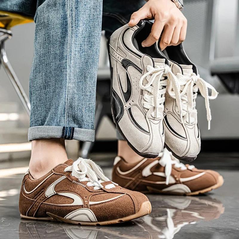Hot Selling Men Athletic Shoes Trainers Comfortable Flat Retro Sneakers for Men Lace-up Casual Sneakers Men Zapatillas De Hombre