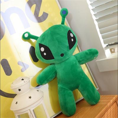 Peluche Alieno Verde Giocattoli Carini Occhi Grandi e Orecchie Lunghe Morbido Peluche Animale Peluche Compagno Speciale Regalo per Bambini e Decorare Stanze