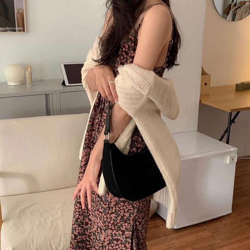 Girls Designer Women Cool Yogodlns Underarm Bag Soft Pu Leather Hobo Bag Small Shoulder Bags Retro Female Fashion Purse Handbags