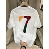 European sizes Men'S T-Shirt with Bold "17.78cm Graphic Print - Casual Round Neck, Short Sleeve,Breathable for Summer Outdoor Activities