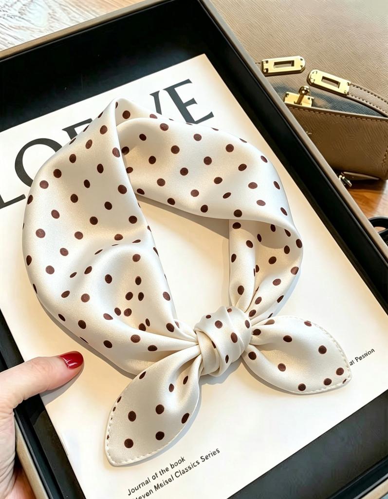 [111 mulberry silk] Bonas women's silk small square scarf silk scarf 11 new autumn and winter gift mother small scarf