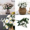 Small Fresh Chrysanthemum Artificial Flower Bundle With Silk Craft For Photography Studio And Interior Decoration