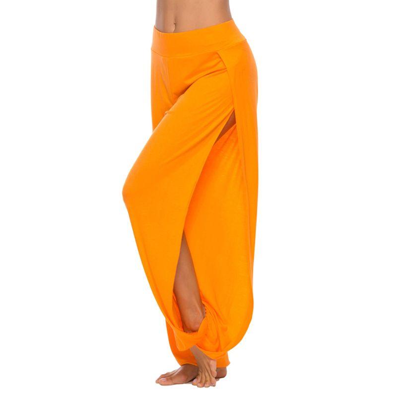 Solid Color High Slim Loose Harem Pants Pure Color High Slit Loose Harem Pants