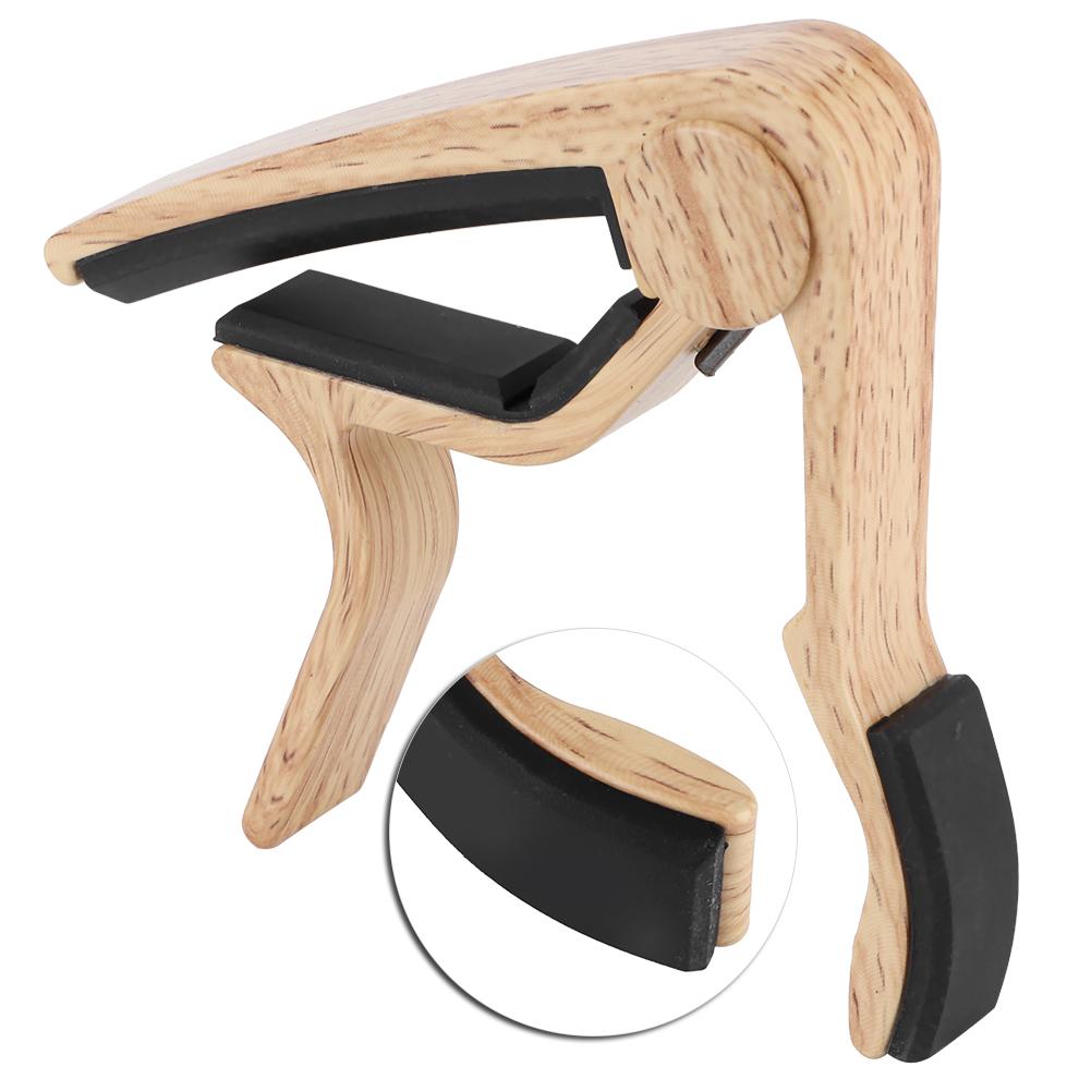 Universal Acoustic Folk Guitar Capo Tuning Clamp Clip Musical Instrument AccessoriesWood Type