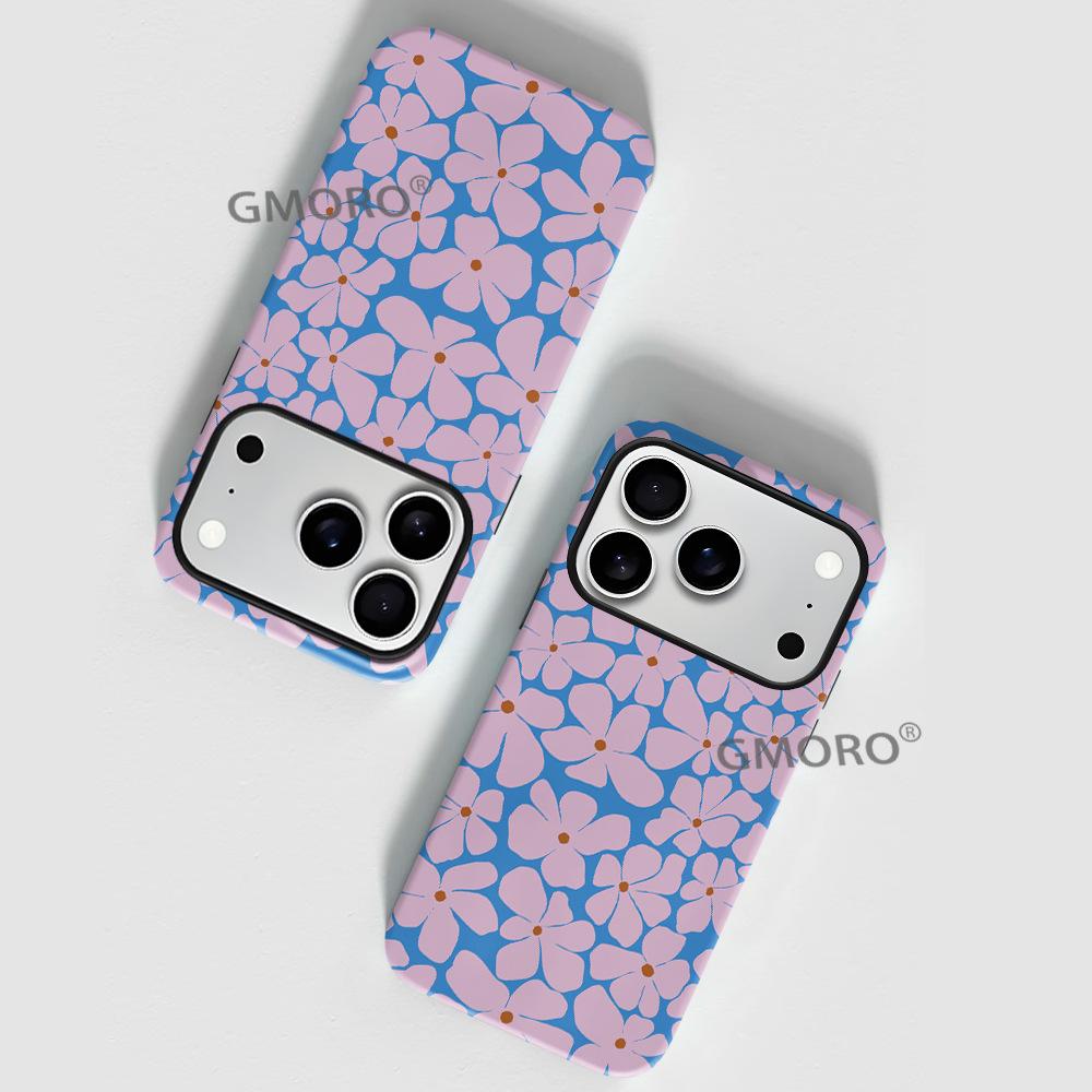Temu Hot-selling Full-screen Small Flower Apple 16promax Creative Mobile Phone Case Girls iPhone17PM Protective Case