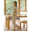 24 Years Fall and Winter New Arrival Cotton Double-Layer Gauze Long Sleeves Home Wear Bath Light Print Lace Pajamas Suit