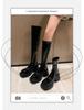 Douyin Recommends ZA Elastic Thin Boots Soft Leather High Boots Thick-soled Long Boots Small Boots Women's Over-the-knee Thin Leg Boots