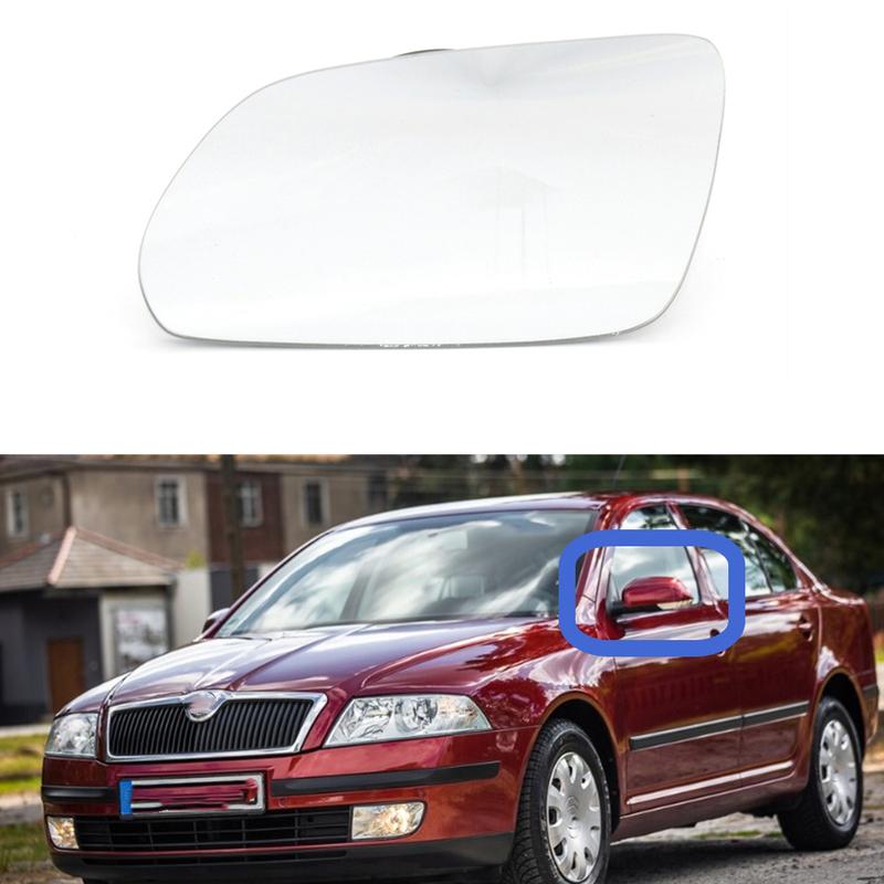 

Для Skoda Octavia MK2 A5 2004 2005 2006 2007 2008 Авто-стайлинг Зеркало заднего вида с подогревом, боковое, стекло, левая сторона водителя