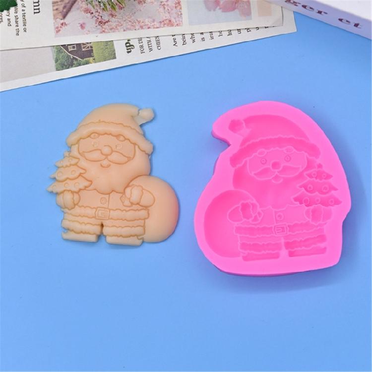 3Pcs Christmas Series Silicone Mold Santa Clauses Baking Tools Mould Ornaments