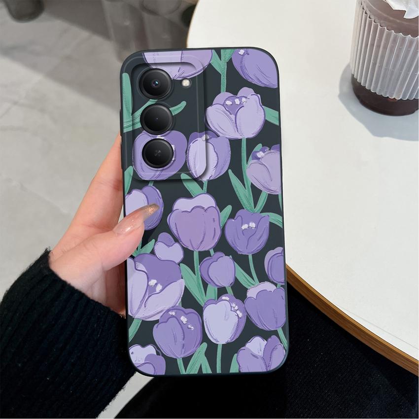 Premium Protective Case For Redmi 15 10 11 15C 12C 10C Note 14 Pro Plus 14S Beautiful Brown Leaf Patterns Liquid Silicone Phone Cover For Redmi Casing