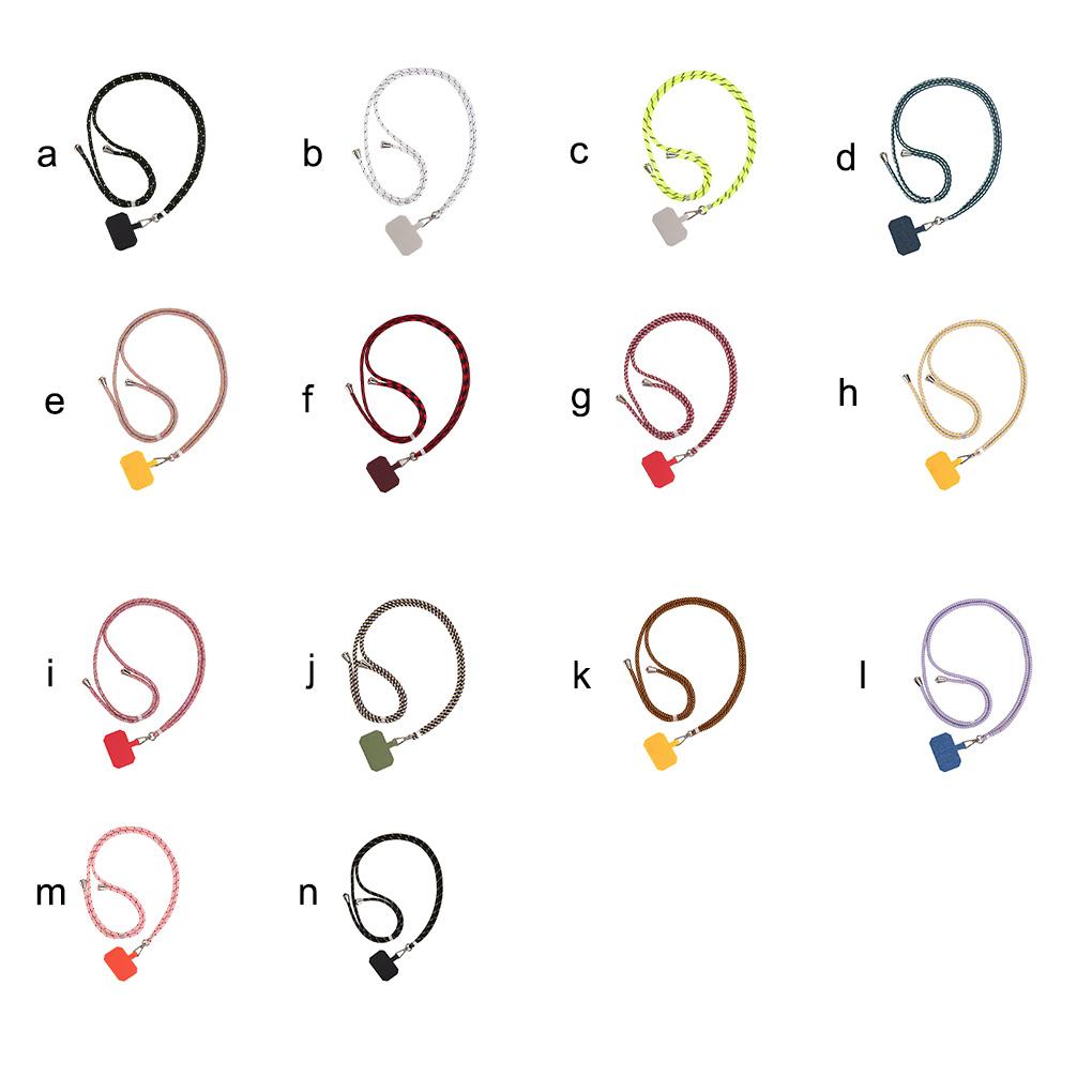 Universal Mobile Phone Neck Rope Adjustable Metal Snap Buckle Anti-lost Holder Lanyard with Adhesive Card Outdoor Travel Hiking