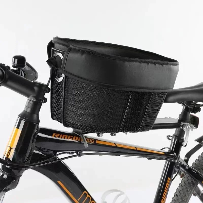 Bicycle Pet Basket Mountain Bike Shopping Basket Road Bike with Dog Cat with Bag Pet Products Dog Carriers & Bags