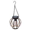 Solar  ing Lantern Outdoor Water Proof Metal Solar Powered Light with Hook for Outside Yard Garden Patio Porch Balcony