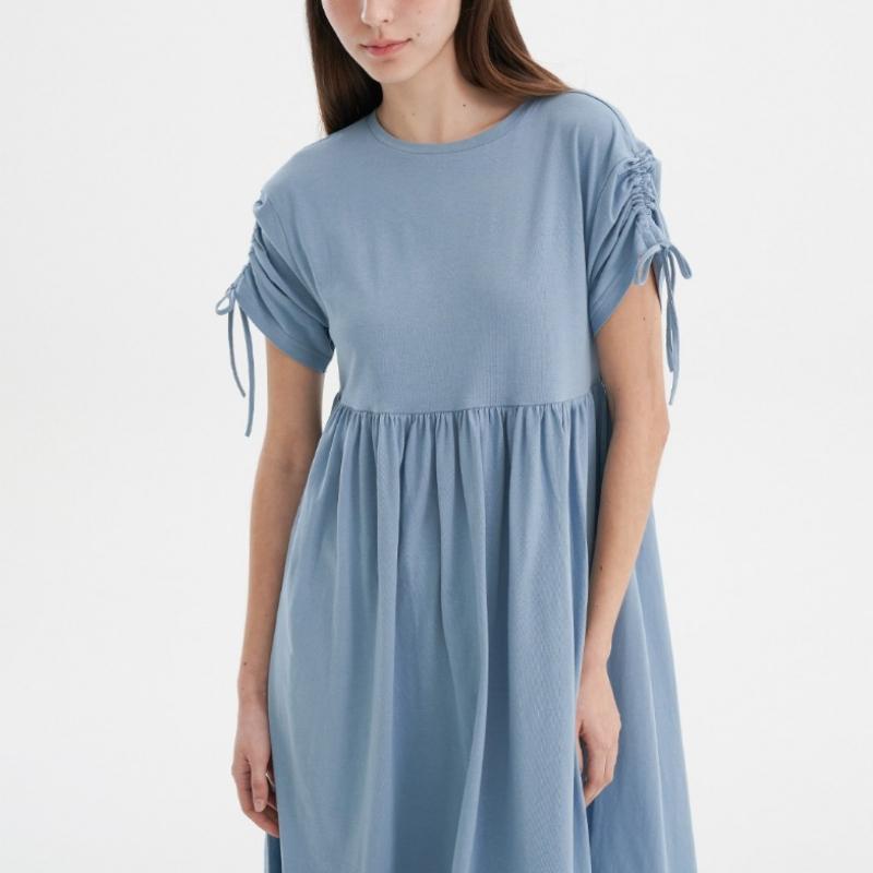 2nd Skin Cotton String Short Sleeve Long Dress 79 000 Won Newsd2300