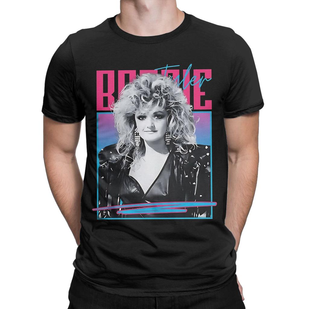 Music Bonnie Tyler TShirt Men Women Vintage Cotton Tees O Neck Short Sleeve T Shirt Plus Size Clothes